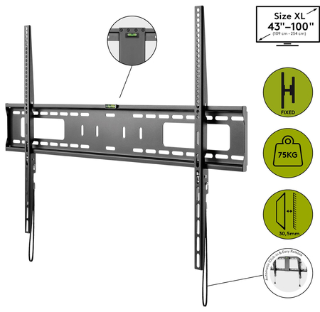 Uchwyt TV Goobay PRO FIXED XL 43"-100" do 75kg