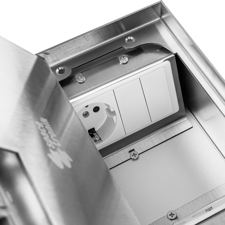 Gniazdo podłogowe puszka  Spacetronik SPS-W22S_S3
