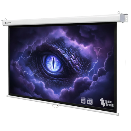 Zestaw ekran reczny uchwyt transmiter HDMI pilot prezentacyjny