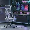 Szary fotel biurowy do ergonomicznego biura - REGULACJA 4D - Spacetronik SPRINGLE 22