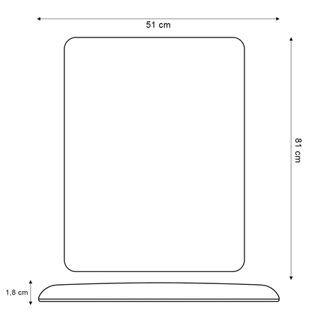 Rectangular Cork Anti-Fatigue Standing Mat 51x81cm