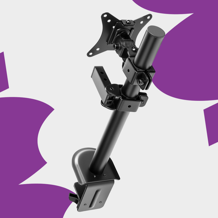 Zestaw ergonomiczny uchwyt monitor laptop lampa Glow adapter