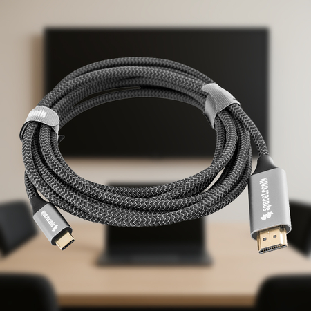 Kabel USB-C 3.1 HDMI 4K Spacetronik KCH-SPA050 5m - zdjęcie 2