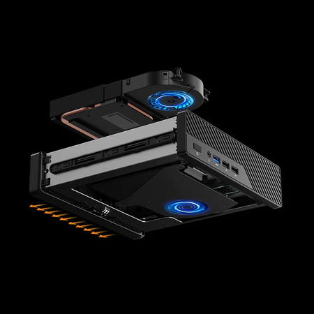 Minisforum MS01S Mini PC Arbeitsstation Intel i5 12600H, 64GB RAM DDR5, M.2 SSD 1TB, Windows 11 Pro, 8K