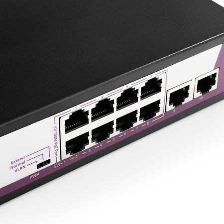 SWITCH 10-portowy 100Mbps POE 120W SP-SF1010P