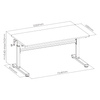 Biurko dziecięce z regulacją wysokości blatu Spacetronik XD SPE-X103WL 120x60 cm