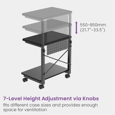 Mobilna Podstawka z Półką pod Komputer SPC112 OUTLET