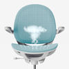 Ergonomiczne krzesło do pokoju dziecięcego – turkusowe - Spacetronik SPC-XD03S