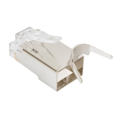 RJ45 cat7 S/FTP-Durchgangsstecker PT-RJ457SFT-15 x50