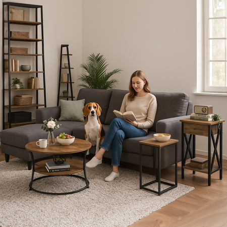 Spacetronik Funky Furniture 2-in-1 Couchtisch - zdjęcie 2