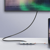 Adapter HUB 6in1 USB-C NA USB 3.0 HDMI PD RJ45 Schwarz