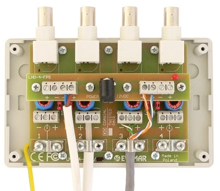 4-Kanal-Transformator mit prote. HD LHD-4-EXT-FPS - zdjęcie 2