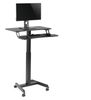 Buddy 03 verstellbarer Trolley-Tisch schwarz