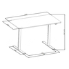 Spacetronik Moris 121BO 100x60 elektrischer Schreibtisch