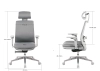 Fotel ergonomiczny biurowy 5D z podnóżkiem Spacetronik Albert Szary OUTLET
