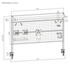 Tablica perforowana Holdee SPB-162W 120cm