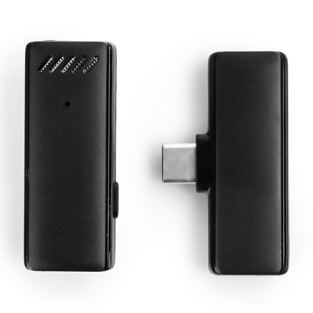 Bezprzewodowy mikrofon krawatowy z etui USB-C Spacetronik SPU-WM11C