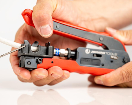 Zaciskarka kompresyjna 360 do długich złączy RG6 i RG11 typu F JONARD CTF-360XLD TOOLS - zdjęcie 2
