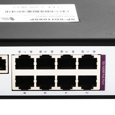 SWITCH 8-Port SP-SGI108SP Industrie-PoE SFP - zdjęcie 2