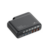 Stacja ładująca GaN 140 W Spacetronik SR103, LED, 6 portów USB (3A3C), PD+QC3.0