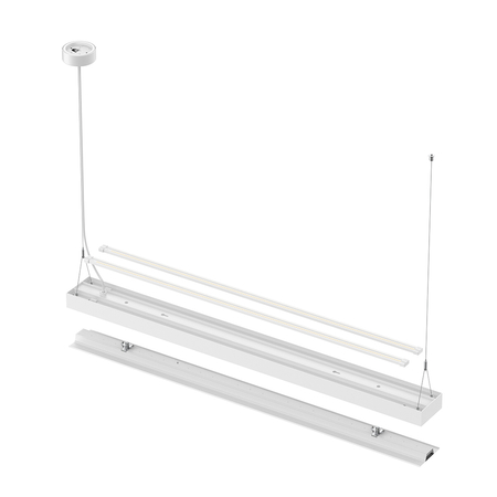 Lampa podwieszana biurowa LED GLOW D24 60W Biała