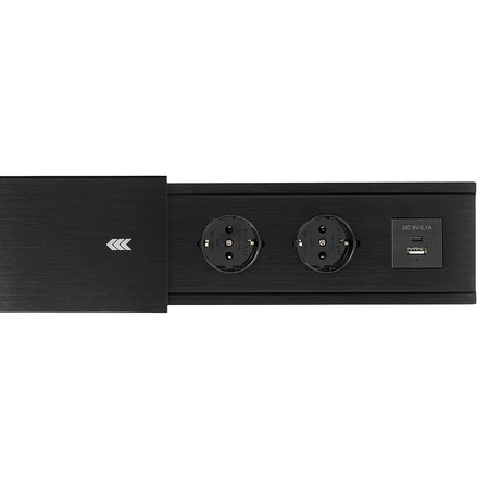 Gniazdo do blatu rozsuwane Spacetronik SPS-S24CB V2 z ładowarką USB-C+USB-A