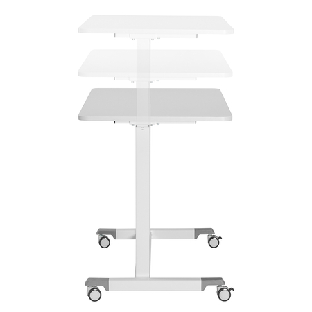 Regulowany mobilny stolik na kółkach Spacetronik Buddy 04 Biały OUTLET
