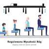 Łóżko elektryczne regulowane ze stelażem do sypialni 200x180 cm do sypialni Spacetronik DOZEE21