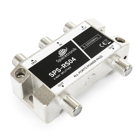 Rozgałęźnik anteny TV 1/4 5-2400 MHz Spacetronik SPS-RS04