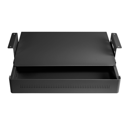Under-Desk Storage Drawer Shelf USB Large Black
