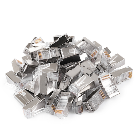 RJ45 Kat. 5e FTP Stecker NC-RJ455FT-0 25St - zdjęcie 2