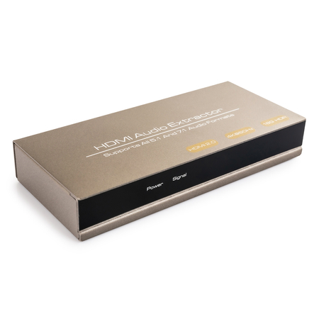 Rozgałęźnik HDMI na HDMI 2.0 + Audio 7.1 SPDIF, coaxial, AUX 4Kx2K@60Hz  Spacetronik SPH-AE10