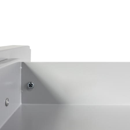 Szuflada podbiurkowa stalowa szara Spacetronik Outlet A