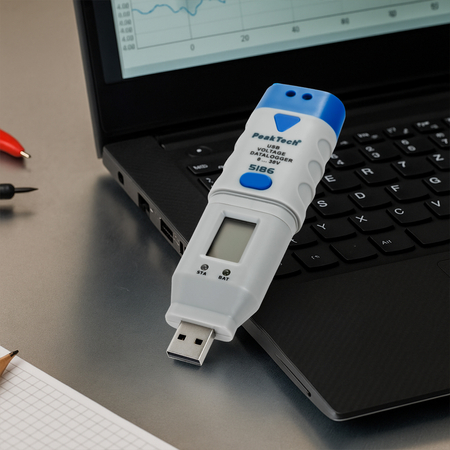 PeakTech USB-Gleichspannungsmessgerät 5186 - zdjęcie 2