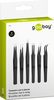 6er Set Pinzetten aus rostfreiem Stahl Goobay