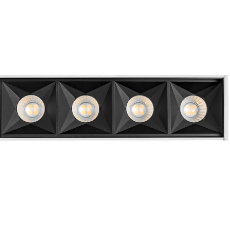 Lampa sufitowa biurowa osadzana LED GLOW D22 Biała