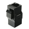 Złącze RJ45 Keystone CAT 6A UTP 2xRJ45 Beczka Black Spacetronik