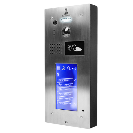 Zestaw wideodomofon ośmiorodzinny Spacetronik DiO NFC