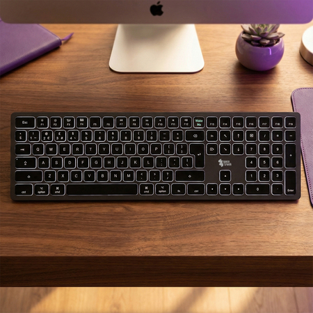 Cienka klawiatura bezprzewodowa EZZY 02KWB czarna - zdjęcie 2