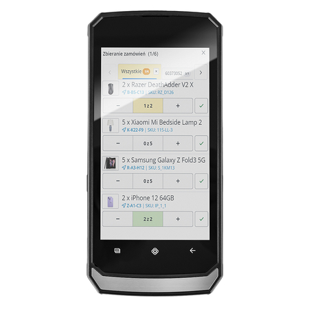 Kolektor PDA Android 5" 4G LTE WFI 2D-Scanner 64GB