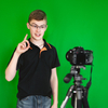 Ekran Green Screen Tło Zielone na Statywie Zestaw 90" cali