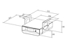 Untertheken-Schublade Spacetronik SPB-121W