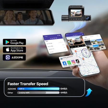 Wideorejestrator 2K 3CH 4G WiFi GPS AZDOME S58