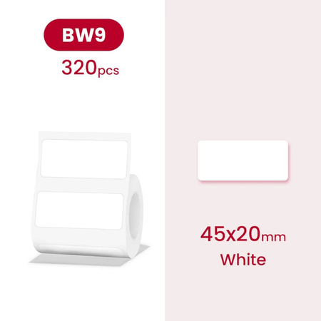 Niimbot B Serie Etiketten 45x20 mm 320 Stk. WH 2pak - zdjęcie 2