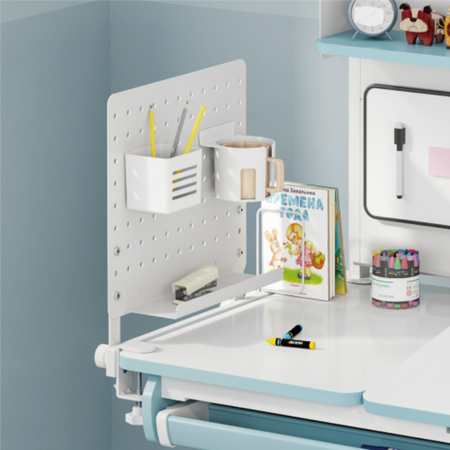 Nadstawka Organizer na Biurko Dziecka Pegboard Spacetronik SPB159W - zdjęcie 2