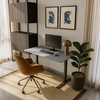 Blat MDF malowany proszkowo 120x60x2.5 Steel Grey