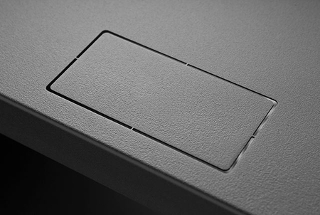 Szafa RACK 19'' 4U 450mm CZARNA Szklane drzwi