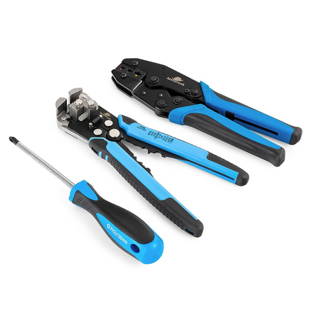 Zestaw do zaciskania i ściągania izolacji kabli Spacetronik CP-S110KIT - zdjęcie 2