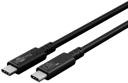 USB-C USB4 Gen 2x2 20 Gbps Kabel 240W Goobay 2m - zdjęcie 2