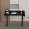 Mobile Singlel-Motor Sit-Stand Desk with Divider